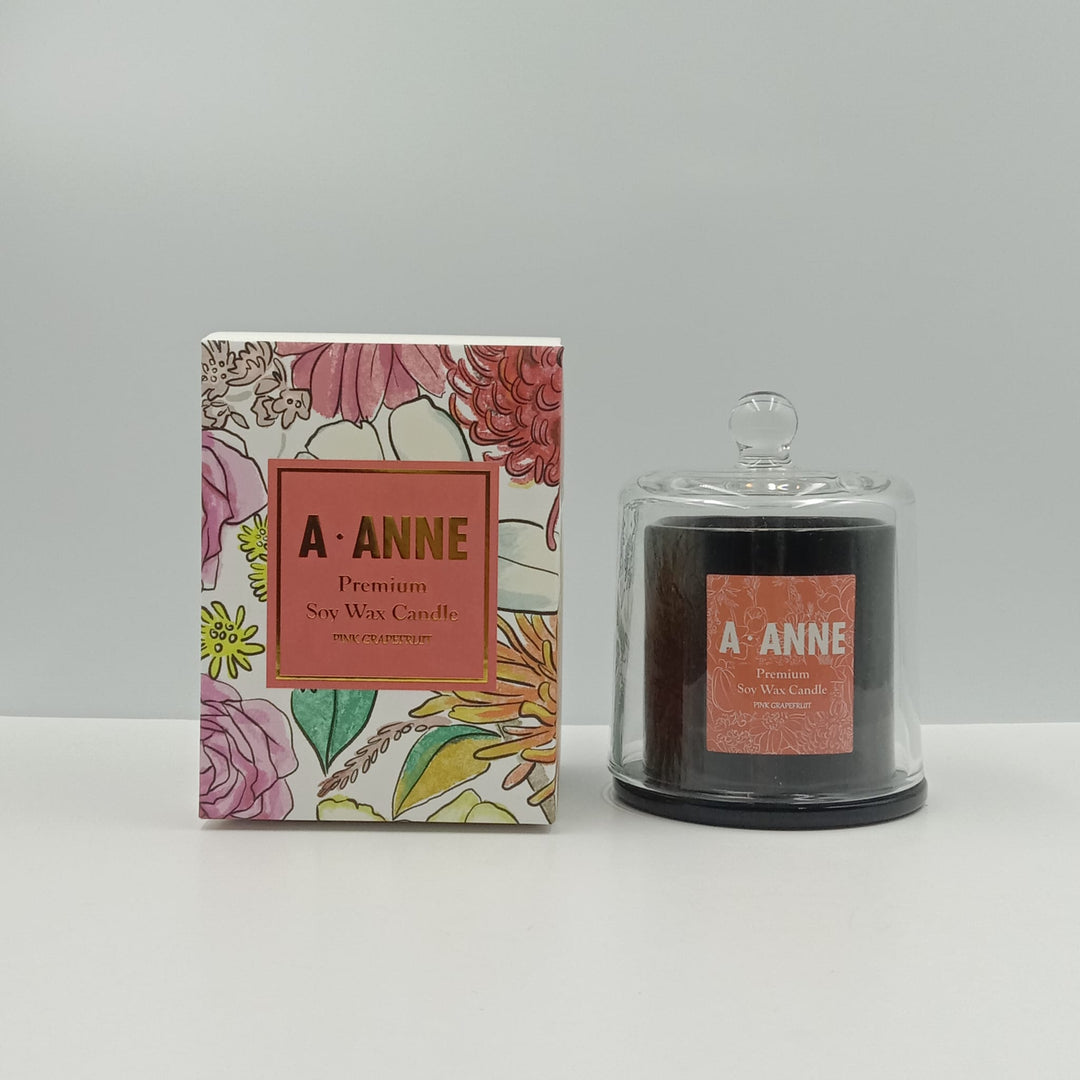 A.ANNE Soy Wax Candle 150g with Glass Dome